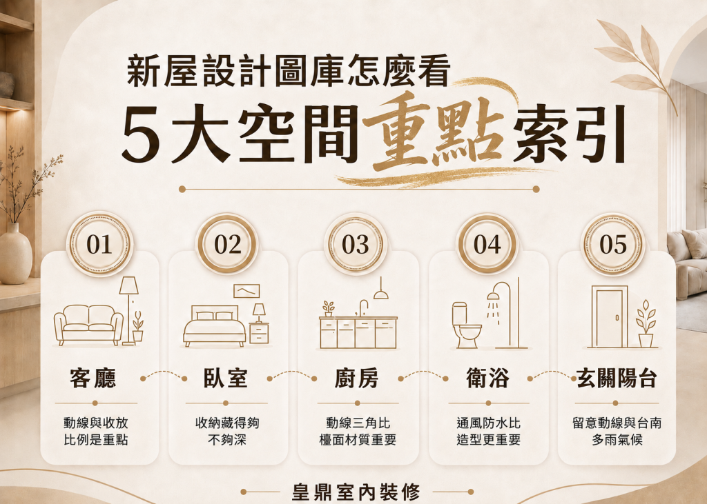 新屋設計圖庫怎麼看_皇鼎室內裝修給你五大空間重點訣竅